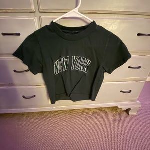 Short sleeve crop top